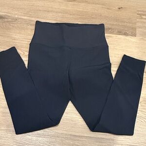 Women’s Black Ribbed Leggings